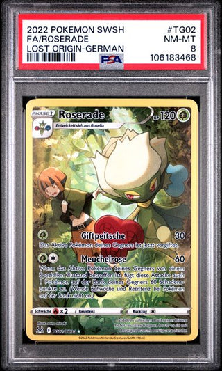 Pokémon Roserade - Lost Origin - Deutsch - PSA 8