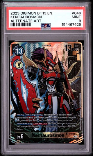 Kentaurosmon #046 - Alternative Art - Versus Royal Knights - PSA 9 - Englisch