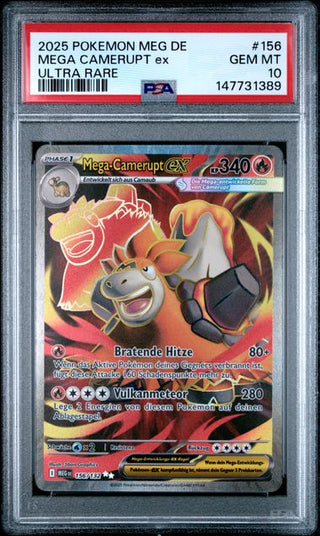 Pokémon Camerupt - Mega-Entwicklung - Deutsch - PSA 10