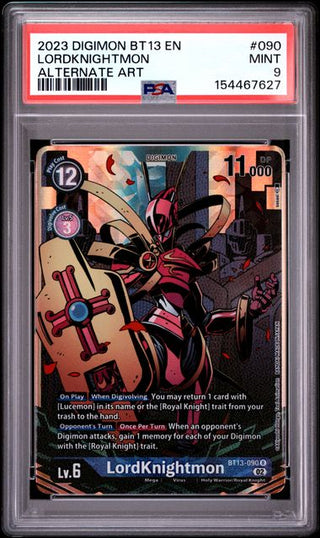 LordKnightmon #090 - Alternative Art - Versus Royal Knights - PSA 9 - Englisch