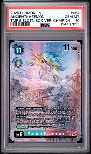 AncientKazemon #054 - Alternative Art - Tamer's Selection Box Ver. Championship 2024 - PSA 10 - Englisch