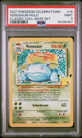 Pokémon Bisaflor - Englisch - Celebrations - PSA 9