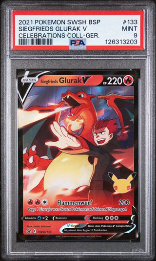 Pokémon Siegried's Glurak V - Deutsch - Celebrations - PSA 9