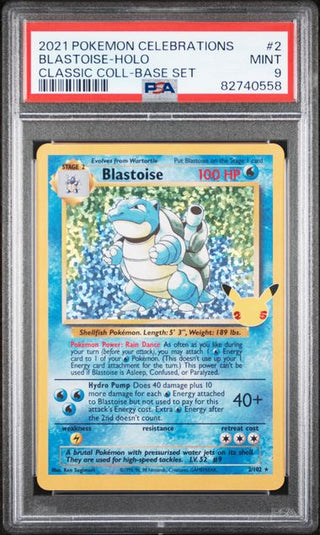 Pokémon Turtok - Englisch - Celebrations - PSA 9