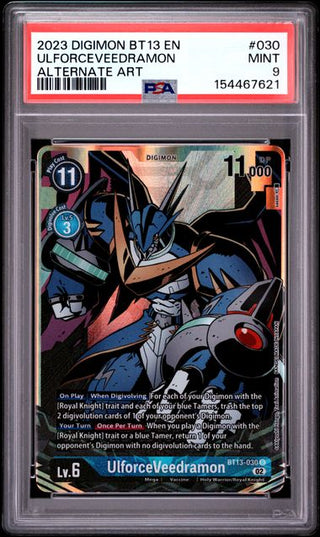 UlforceVeedramon #030 - Alternative Art - Versus Royal Knights - PSA 9 - Englisch