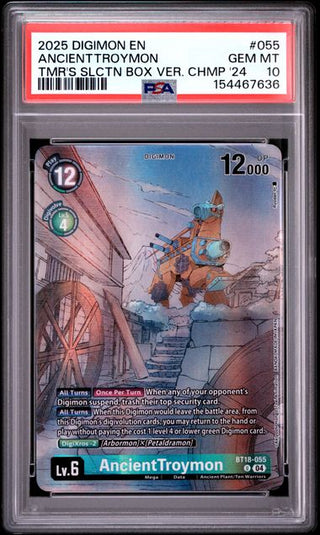 AncientGreymon #055 - Alternative Art - Tamer's Selection Box Ver. Championship 2024 - PSA 10 - Englisch