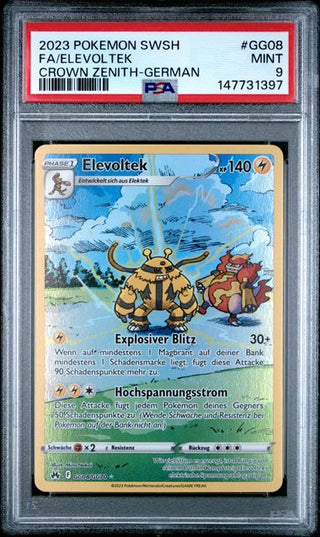 Pokémon  Elevoltek - Mega-Entwicklung - Deutsch - PSA 9