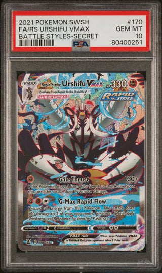 Pokémon Fließender Angriff Wulaosu - Battle Styles - Englisch- PSA 10