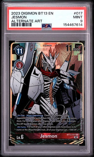 Jesmon #017 - Alternative Art - Versus Royal Knights - PSA 9 - Englisch