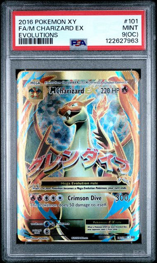 Pokémon Glurak - Evolutions - Englisch - PSA 9