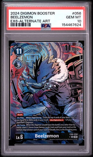 Beelzemon #056 - Alternitave Art - Infernal Ascension - PSA 10 - Englisch